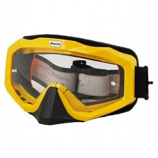 Очки мотокросс/снегоход (двойное стекло) ATAKI HB-811 желтые глянцевые