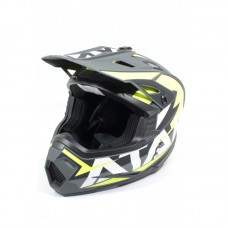 Шлем (кроссовый) Ataki JK801 Rampage серый/желтый матовый    S