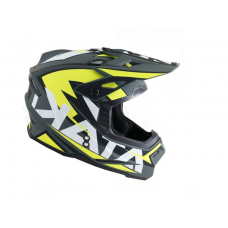 Шлем (кроссовый) Ataki JK801 Rampage серый/желтый матовый  XL