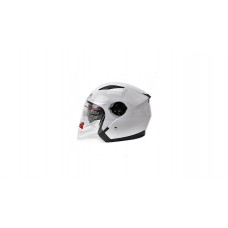 Шлем (открытый со стеклом и очками) Ataki JK526 Solid белый  XL