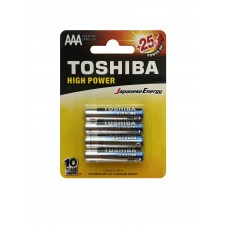 Батарейки TOSHIBA LR03GCP BP-4 щелочн. (alkaline)  AAA 1,5V High Power (4шт)