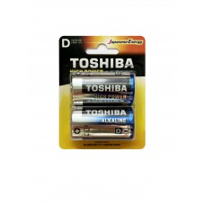 Батарейки TOSHIBA LR20GCP BP-2 щелочн. (alkaline)  D 1,5V High Power (2шт)