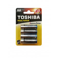 Батарейки TOSHIBA LR6GCP BP-4 щелочн. (alkaline)  AA 1,5V High Power (4шт)